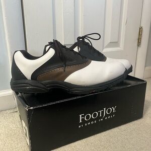 FootJoy Men's Black, White, and Brown Golf Shoes